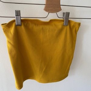 Yellow tube top